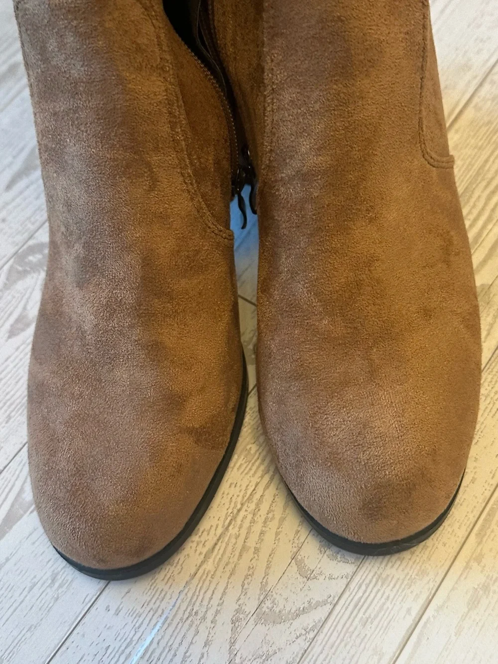 Brown Over the Knee Suede Block Heel Boots EU 40 US 8.5/9